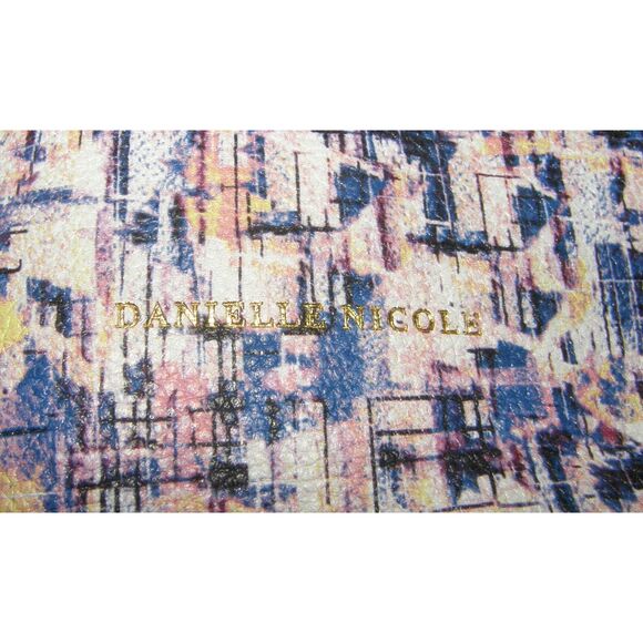 NEW NWOT Multicolored Textured 18X12 Tote Bag & Removable Pouch DANIELLE NICOLE - Picture 4 of 4